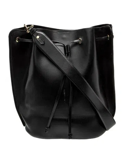 Pre-owned Reiss Leather Shoulder Bag In Black