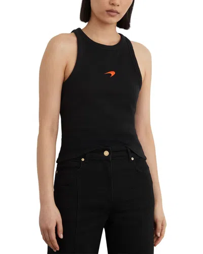 Reiss Lella Mclaren Racing Speedmark Waffle Vest In Black