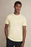 Reiss Lemon Yellow Bless Marl Crew Neck T-shirt