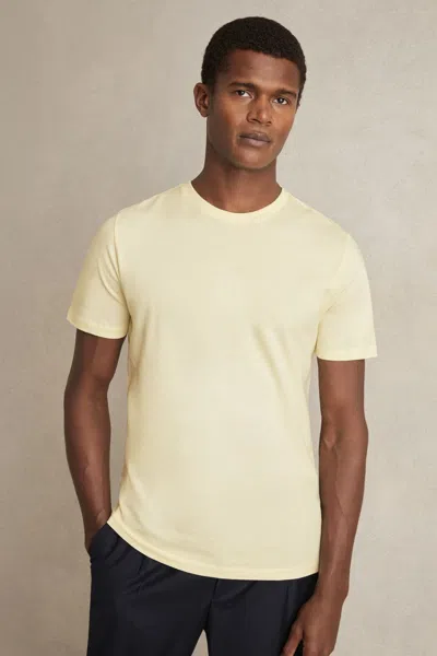 Reiss Lemon Yellow Bless Marl Crew Neck T-shirt