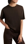 Reiss Lena Dolman Sleeve Silk Top In Black