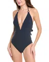 Reiss Lenni Chain Trim One-piece In Blue
