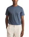 Reiss Airforce Blue Melange Bless Crew Neck T-shirt In Airforce Blue