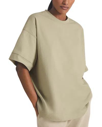 Reiss Les 100 Ciels Ziggy Oversized Tee In Sage Green