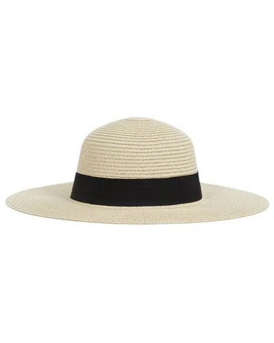 Reiss Lexi Paper Woven Wide Brim Hat In Neutral