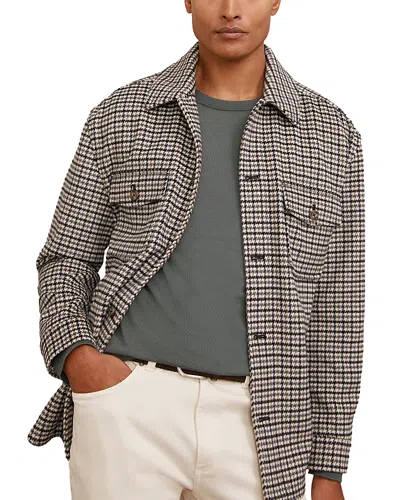 REISS LIAM HOUNDSTOOTH OVERSHIRT