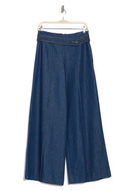 Reiss Lianna Denim Wide Leg Pants