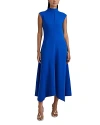 Reiss Jessa Side Ruched Asymmetric Dress In Cobalt Blue