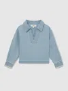 Reiss Light Blue Dean 13-14 Yrs Chambray Collared Top