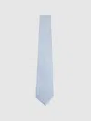 Reiss Light Blue Polka Dot Silk Tie