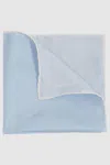 Reiss Light Blue Silk Pocket Square In Light Blue