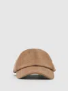 Reiss Light Brown Wool-blend Baseball Cap