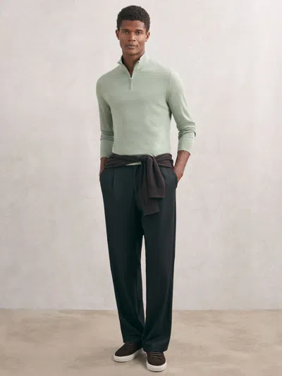 Reiss Light Sage Green Jumper In Gray