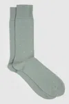 Reiss Light Sage Mario Spot Polka Dot Socks