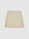 Reiss Light Stone Shorts In Brown
