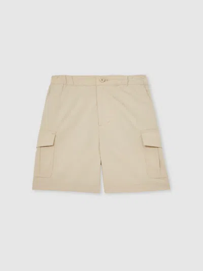 Reiss Kids' Light Stone Shorts In Brown