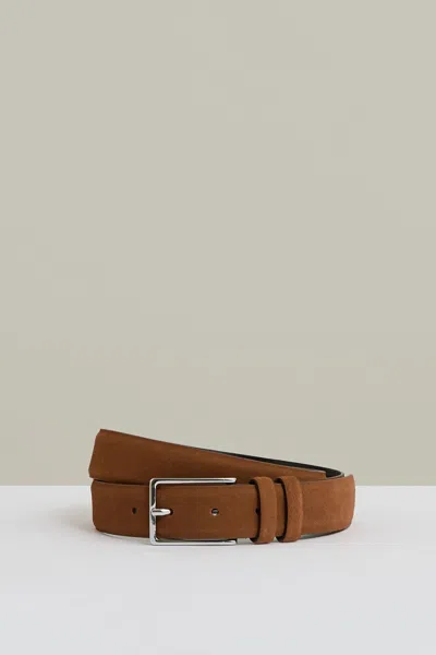 Reiss Light Tan Suede Belt
