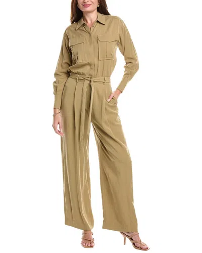 Reiss Liliana Wide Jumpsuit In Orange