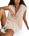 Reiss Lily Button Front Knit Vest