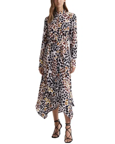 Reiss Lira Dress In Brown