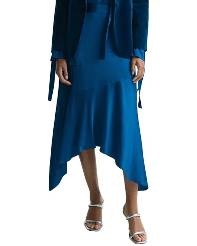 Reiss Lisa Skirt In Blue