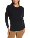 Reiss Lisa Wool-blend Batwing Sleeve Top In Blue