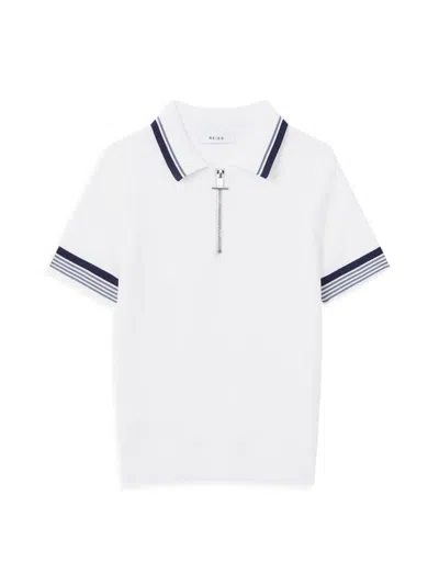 Reiss Little Boy's & Boy's Chelsea Half-zip Polo Shirt In White