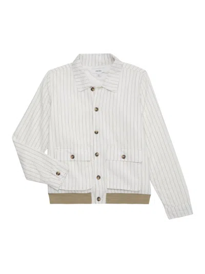 Reiss Little Boy's & Boy's Easton Jr. Striped Jacket In White