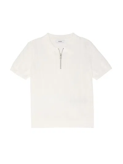 Reiss Kids' Little Boy's & Boy's Spey Jr. Half-zip Polo Sweater In White