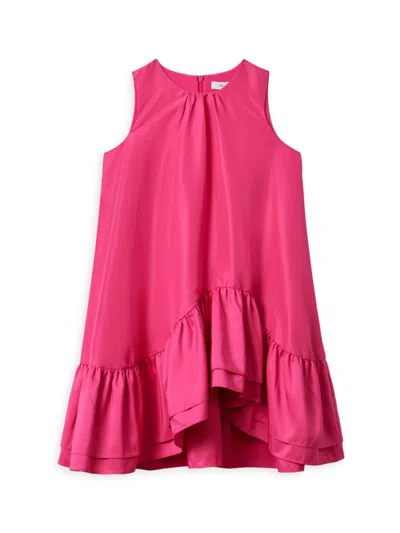 Reiss Kids' Little Girl's & Girl's Cherie Sr. High-low Sleeveless Dress In Pink
