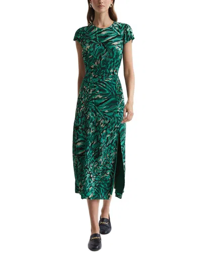 Reiss Livia Dress In Green