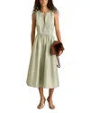 Reiss Liza Corset Dress In Sage
