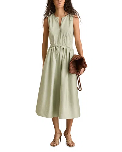Reiss Liza Corset Dress In Sage