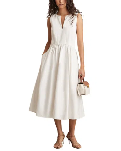 Reiss Liza Cotton Corset Dress In White