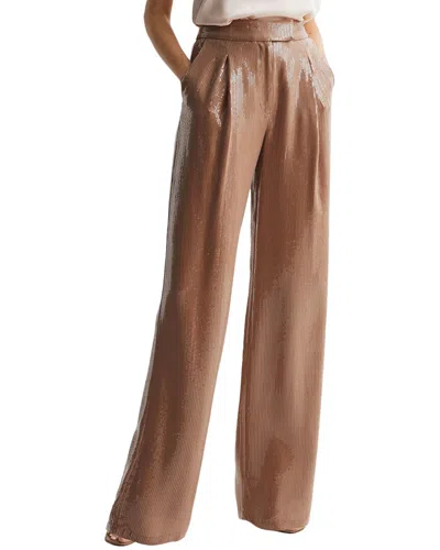 Reiss Lizzie Wide Leg Sequin Trouser