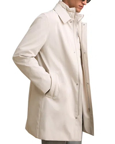 Reiss Logan Regular Fit Hybrid Removable Inner Overcoat In White