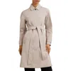 Reiss Logan Water Resistant Coat With Removable Quilted Insert In Neutral