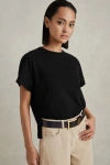 Reiss Lois Crew Neck T-shirt In Black