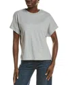 Reiss Lois Midweight Basic T-shirt In Gray