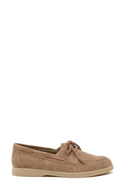 Reiss Lola Boat Shoe In Brown