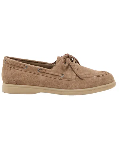 Reiss Lola Boat Shoe In Neutral
