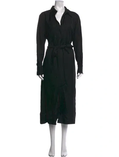 Pre-owned Reiss Long Dress In Black