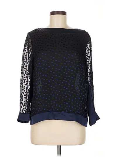 Reiss Long Sleeve Blouse In Blue