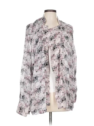 Pre-owned Reiss Long Sleeve Blouse In Pink