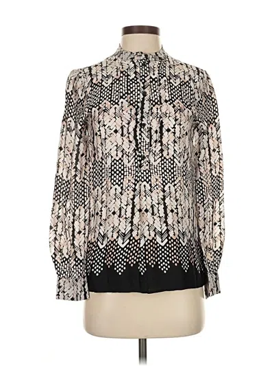 Pre-owned Reiss Long Sleeve Blouse In White