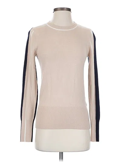 Pre-owned Reiss Long Sleeve Top Ivory Turtleneck Tops