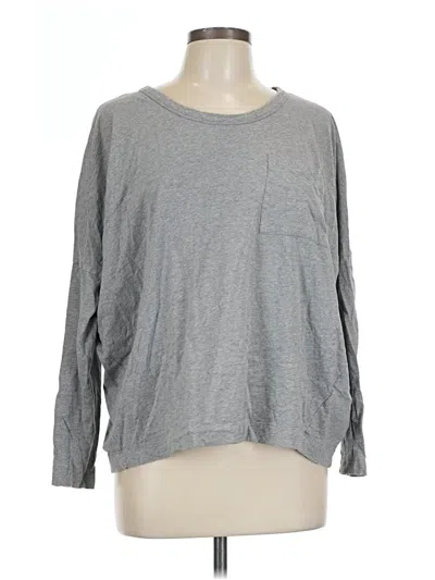 Pre-owned Reiss Long Sleeve T-shirt In Gray