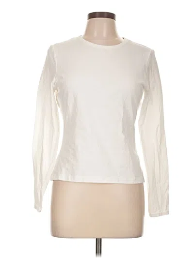 Pre-owned Reiss Long Sleeve T-shirt In Ivory
