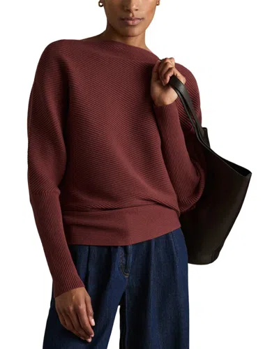 Reiss Lorna Sweater In Brown