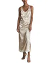 Reiss Lottie Twist Back Satin Maxi Dress